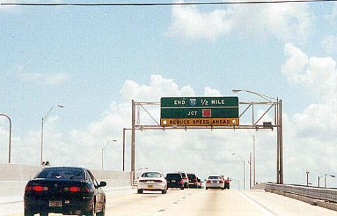 I-95 south at US 1 - Miami, FL - 2000