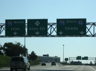 I-96 east at I-75 - Detroit, MI