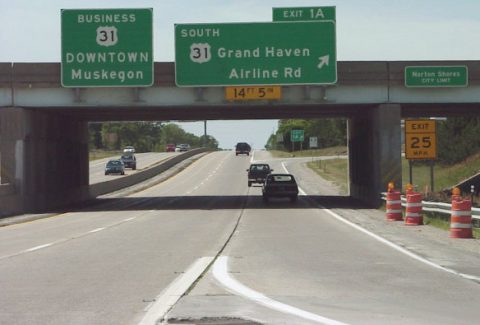 I-96 west at US 31 - 2000