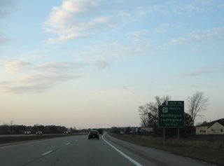 I-96 west at US 31 - Fruitport Charter Twp, MI