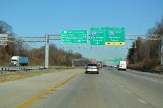 I-695 connects I-97 with the Port of Baltimore.