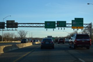 I-695 east at MD 295, 1.5 miles from I-97 at Linthicum Heights.