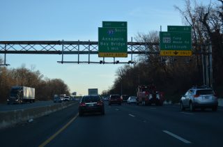 I-695 east ahead of MD 170 to Linthicum and I-97 to Annapolis.