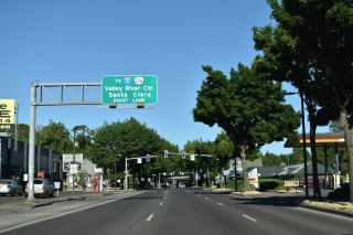 OR 99/126 Business north at Lincoln St, one block from I-105/OR 126