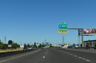 OR 126 west ahead of I-5/105 in Springfield, Oregon