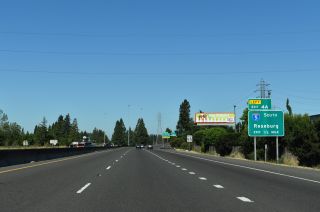 OR 126 west a half mile ahead of Left Exit 4 A for I-5 south