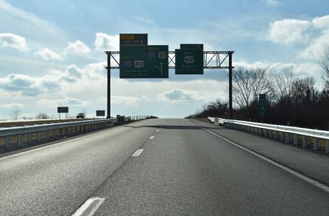 I-55/U.S. 61 advance a half mile south to I-155 east and U.S. 412.