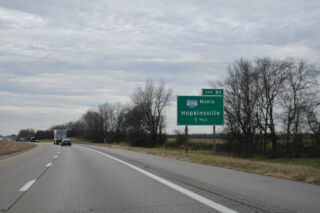I-24 west one mile from I-169 north