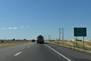 US 12 west becomes part of I-182 west of forthcoming E Lewis St