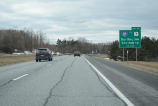 I-89 north at I-189 - South Burlington, VT