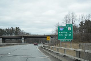 I-89 north at I-189 - South Burlington, VT