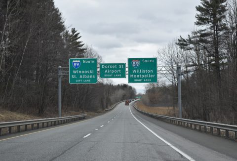 I-189 east at I-89 - South Burlington, VT