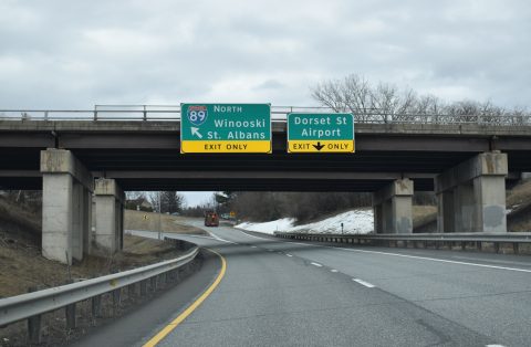 I-189 east at I-89 - South Burlington, VT