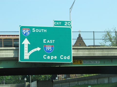 I-95 south at I-195/US 6 - Providence, RI