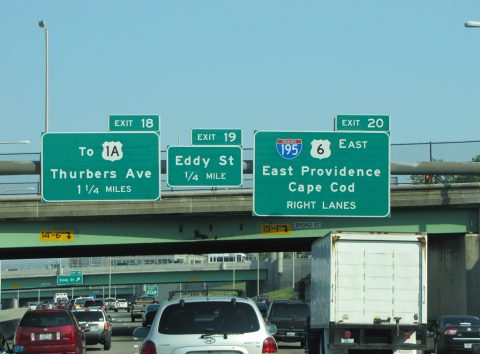 I-95 south at I-195/US 6 - Providence, RI