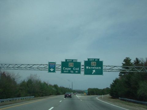 I-195 east at I-495/Route 28 - Wareham, MA