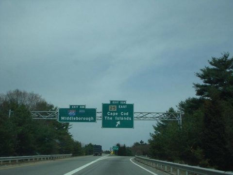 I-195 east at I-495/Route 28 - Wareham, MA