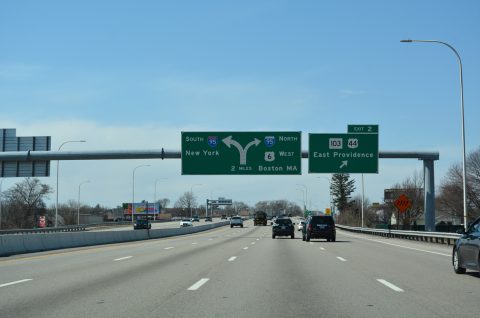 I-195/US 6 west at I-95 - Providence, RI