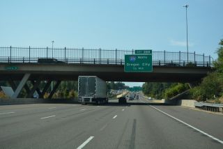 I-5 advances a half mile south from Nyberg St to I-205 in Tualatin, OR