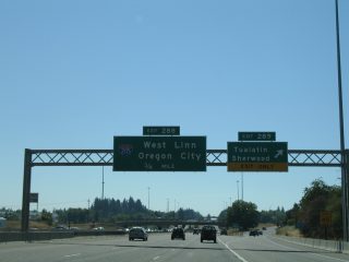 I-5 south at Exit 289, 0.75 miles from I-205.