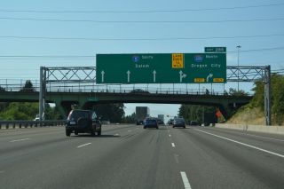 I-5 south at Exit 288 for I-205 north to Oregon City, Oregon
