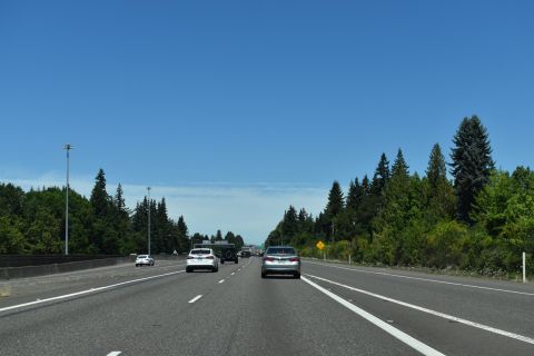 I-205 north end at Salmon Creek, WA