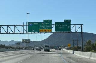 I-11/US 93-95 south ahead of Interstate 215 in Henderson, NV.