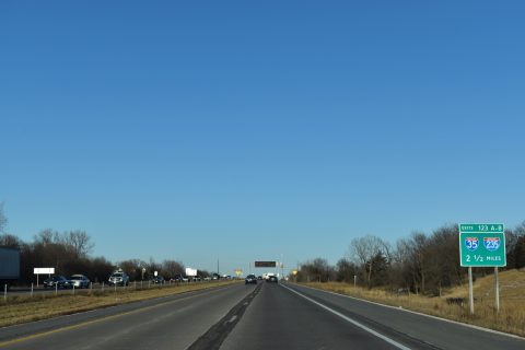 I-80 east two miles from I-35 and I-235 east in West Des Moines, IA