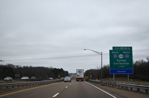 I-55/69 south at I-269 - Hernando, MS