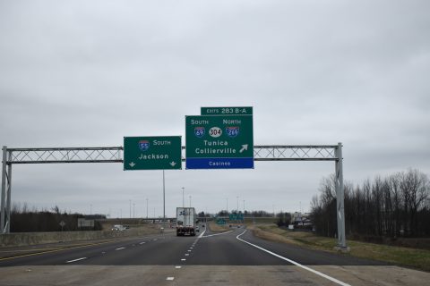 I-55/69 south at I-269 - Hernando, MS