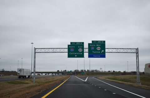 I-55/69 south at I-269 - Hernando, MS