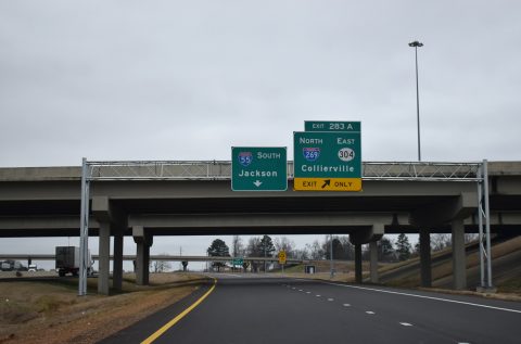 I-55/69 south at I-269 - Hernando, MS
