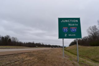 I-69 north at I-55/269 - Hernando, MS