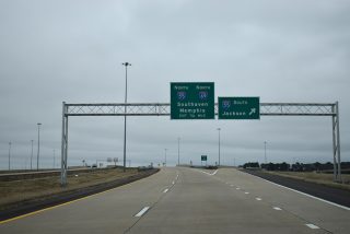 I-69 north at I-55/269 - Hernando, MS