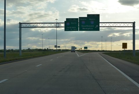 I-269 south at I-55/69 - Hernando, MS
