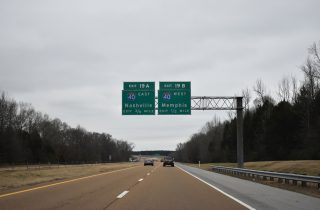 SR 385 south at I-40/269 - Arlington, TN