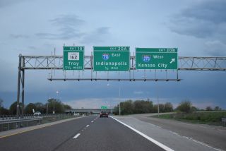 I-55 south at I-270 west and I-70 in 2018