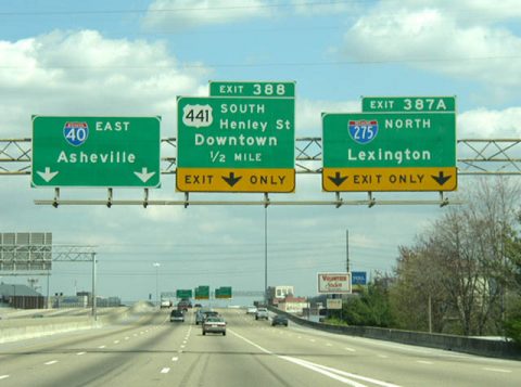 I-40 east at I-275 - 2003