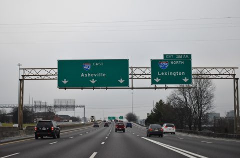 I-40 east at I-275 - Knoxville, TN