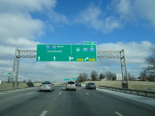 I-71/75 north at I-275 - Erlanger, KY