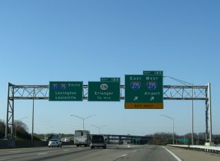 I-71/75 south at I-275 - Crescent Springs, KY