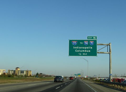 I-75 north at I-275 - Sharonville, OH