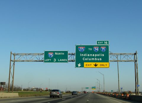I-75 north at I-275 - Sharonville, OH