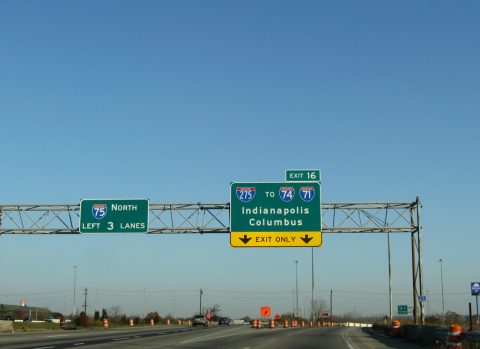I-75 north at I-275 - Sharonville, OH