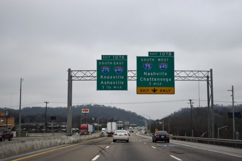 I-75 south at I-275/640-US 25W - Knoxville, TN