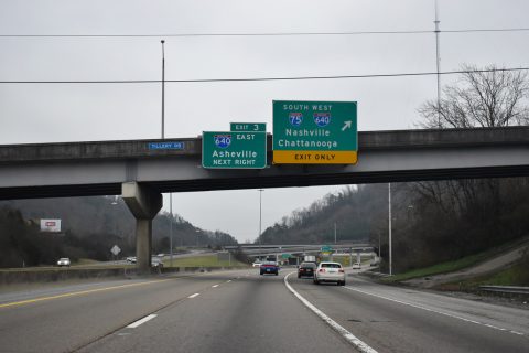 I-75 south at I-275/640-US 25W - Knoxville, TN