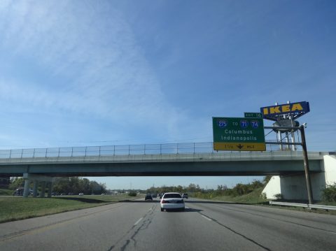 I-75 south at I-275 - West Chester Twp, OH
