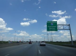 I-275 east at I-75 - Springdale, OH
