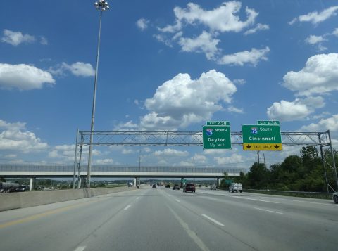I-275 east at I-75 - Springdale, OH