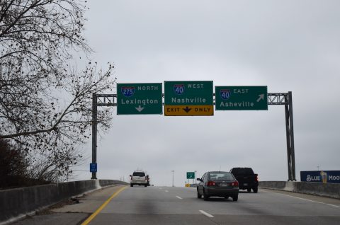 I-275 north at I-40 - Knoxville, TN